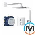 Душевая система скрытого монтажа Grohe Grohtherm Cube хром (34868000), фото 