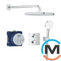 Душевая система скрытого монтажа Grohe Grohtherm Cube хром (34871000), фото 
