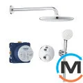 Душевая система скрытого монтажа Grohe Grohtherm с Tempesta 250 хром, фото 