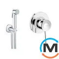 Гигиенический душ со смесителем Grohe BauClassic хром, фото 