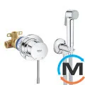 Комплект гигиенического душа со смесителем Grohe Essence хром, фото 