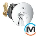 Смеситель для душа Grohe Eurosmart New с комплектом скрытого монтажа хром, фото 