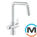 Смеситель для кухни Grohe Blue Pure Eurosmart под обратный осмос хром, фото 