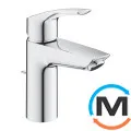 Змішувач для умивальника Grohe Eurosmart New S-Size з донним клапаном хром, фото 