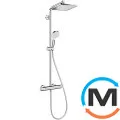 Душевая система Hansgrohe Showerpipe Crometta E240 1jet с термостатом хром, фото 