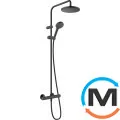 Душевая система Hansgrohe Vernis Blend Showerpipe 200 1jet EcoSmart с термостатом Matt Black, фото 