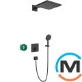 Душевой комплект Hansgrohe Raindance E/ShowerSelect E 7в1 matt black, фото 