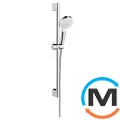 Душевой набор Hansgrohe Crometta 100 1jet 0 65м EcoSmart 9л/мин White/Chrome, фото 