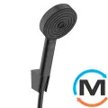 Душевой набор Hansgrohe Pulsify Select Relaxation 105 EcoSmart 3jet Porter 1.6 м Matt Black, фото 