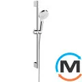 Душевой набор Hansgrohe Showerpipe Crometta 100 Vario Green 6 л/мин 65 см White/Chrome, фото 