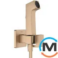 Гигиенический душ Hansgrohe E EcoSmart+ на смешанную воду Brushed Bronze, фото 