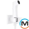 Комплект гигиенического душа Hansgrohe E EcoSmart+ на смешанную воду Matt White, фото 