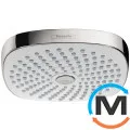 Верхний душ Hansgrohe Croma Select E 180 2jet Showerpipe EcoSmart 9 л/хв белый/хром, фото 