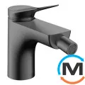 Смеситель для биде Hansgrohe Vivenis с д/к pop-up Brushed Black Chrome, фото 