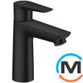 Смеситель для умывальника Hansgrohe Talis E 110 с донным клапаном pop-up черный матовый, фото 
