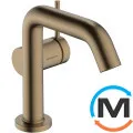 Смеситель для умывальника Hansgrohe TecturisS 110 Fine CoolStart с донным клапаном pop-up Brushed Bronze, фото 