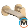 Смеситель для умывальника Hansgrohe Vivenis 195 со стены Brushed Bronze, фото 