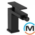 Смеситель для биде Hansgrohe Tecturis E со сливным гарнитуром Matt Black, фото 