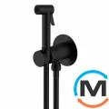 Гигиенический душ Paffoni new BIDET KIT с запорным смесителем черный матовый, фото 