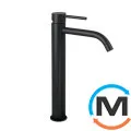 Смеситель для умывальника с высоким изливом Paffoni Light черный матовый, фото 