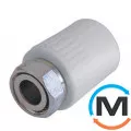 Полипропиленовая муфта Berkeplastik с накидной гайкой 32x1¼", Тип резьбы: Накидная гайка, Диаметр резьбы: 1 1/4", Диаметр (мм): 32, фото 