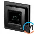 Терморегулятор DEVI Devireg Touch з датчиком підлоги та повітря, чорний, Колір: Чорний, фото 
