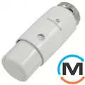 Термостатическая головка Schlosser MINI Diamant DZ белая, Исполнение: Механическая, Цвет: Белый, Нулевое положение: Есть, Присоединение: M23,5х1,5 (Click), фото 