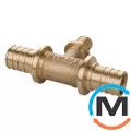 Трійник Aquapex 20 x 16 x 20 мм, Модифікація: 20 x 16 x 20, Діаметр (мм): 20, Робочий тиск (бар): 10, Матеріал: Латунь, фото 