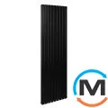 Трубчатый радиатор Betatherm Blende 2 1800x504x92 мм вертикальный RAL9005 (чёрный-матовый), Подключение радиатора: Нижнее, Цвет: Черный, Конструктив: Трубчатый, Высота (мм): 1800, Кол-во секций: 9, Длина (мм): 504, фото 