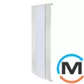Трубчастий радіатор Betatherm Mirror PE 1118/08 1800x609x90 мм вертикальний RAL9005 (білий-матовий), фото 