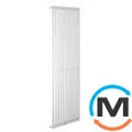 Трубчастий радіатор Betatherm Praktikum 1 1800x463x90 мм вертикальний RAL9016 (білий-матовий), Підключення радіатора: Нижнє, Колір: Білий, Конструктив: Трубчастий, Висота (мм): 1800, Кількість секцій: 12, Довжина (мм): 463, фото 