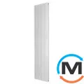 Трубчатый радиатор Betatherm Quantum 2 1500x325x104 мм вертикальный RAL9016 (белый), Подключение радиатора: Нижнее, Цвет: Белый, Конструктив: Трубчатый, Высота (мм): 1500, Кол-во секций: 8, Длина (мм): 325, фото 