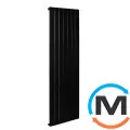 Трубчастий радіатор Betatherm Terra TV1 1800x501x83 мм вертикальний RAL9005 (чорний-матовий), Колір: Чорний, фото 