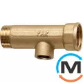 Модульний колектор FAR 1 відведення 1" x 1/2" ВР, Тип різьблення: Внутрішня, Кількість виходів: 1, Тип колектора: Простий, Діаметр вхід/вихід: 1", Діаметр підводів: 1/2", Різьблення підводів: Трубна, Матеріал колектора: Латунь, фото 