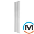 Трубчатый радиатор Betatherm Praktikum 2 1600x349x104 мм вертикальный RAL9016 (белый-матовый), Подключение радиатора: Нижнее, Цвет: Белый, Конструктив: Трубчатый, Высота (мм): 1600, Кол-во секций: 9, Длина (мм): 349, фото 