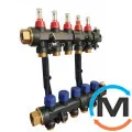 Коллектор пластиковый на 8 контуров с расходомерами Tervix Pro Line, Количество выходов: 8, фото 