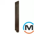 Радіатор Luxrad Columnus двотрубний 1800x450x66 (1244 Вт) підключення нижнє центральне "LOFT", Виконання: Вертикальний, Колір: Метал, Висота (мм): 1800, Кількість рядів: 2, Довжина (мм): 450, фото 