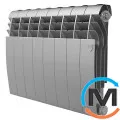 Радиатор Royal Thermo BiLiner 350 Silver Satin - 10 секций, фото 
