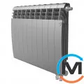 Радиатор Royal Thermo BiLiner 500 Silver Satin VR - 10 секций, Цвет: Серый, Межосевое расстояние (мм): 500, Кол-во секций: 10, фото 