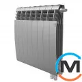 Радиатор Royal Thermo BiLiner 500 Silver Satin VR - 8 секций, Цвет: Серый, Межосевое расстояние (мм): 500, Кол-во секций: 8, фото 