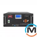 Акумулятор LogicPower LiFePO4 48V (51,2V) – 100 Ah (5120Wh) (Smart BMS 100A) з LCD RM, фото 
