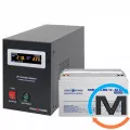 Комплект резервного питания для котла LogicPower ИБП + мультигелевая батарея (UPS B1000VA + АКБ MG 960W), фото 