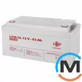 Акумулятор LogicPower гелевий LPM-GL 12V - 65 Ah, Ємність, Ah: 65, Номінальна напруга АКБ, V: 12, фото 