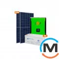 Сонячна електростанція (СЕС) LogicPower Стандарт + GRID 3Ф 10kW АКБ 9.6kWh mGel 200 Ah, фото 