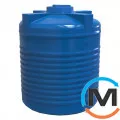 Емкость накопительная Евро Пласт пищевая Стандартная Ø 1360*1650 2-ш. синяя 2000 л. вертикальная, фото 