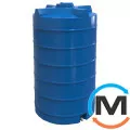 Емкость накопительная Евро Пласт пищевая Стандартная Ø 1330*2350 2-ш. синяя 2500 л. вертикальная, фото 