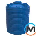 Ємність накопичувальна Євро Пласт харчова Стандартна Ø 1510*1890 2-ш. синя 3000 л. вертикальна, фото 