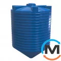 Місткість накопичувальна Євро Пласт харчова Конус Ø2400*3470 2-ш синя 11500 л., фото 