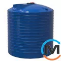 Ємність накопичувальна Євро Пласт харчова Низька 2 К Ø 2420*2650 2-ш. синя 10000 л. вертикальна, фото 