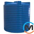 Емкость накопительная Евро Пласт пищевая Низкая Ø 2420*2650 2-ш. синяя 10000 л. вертикальная, фото 